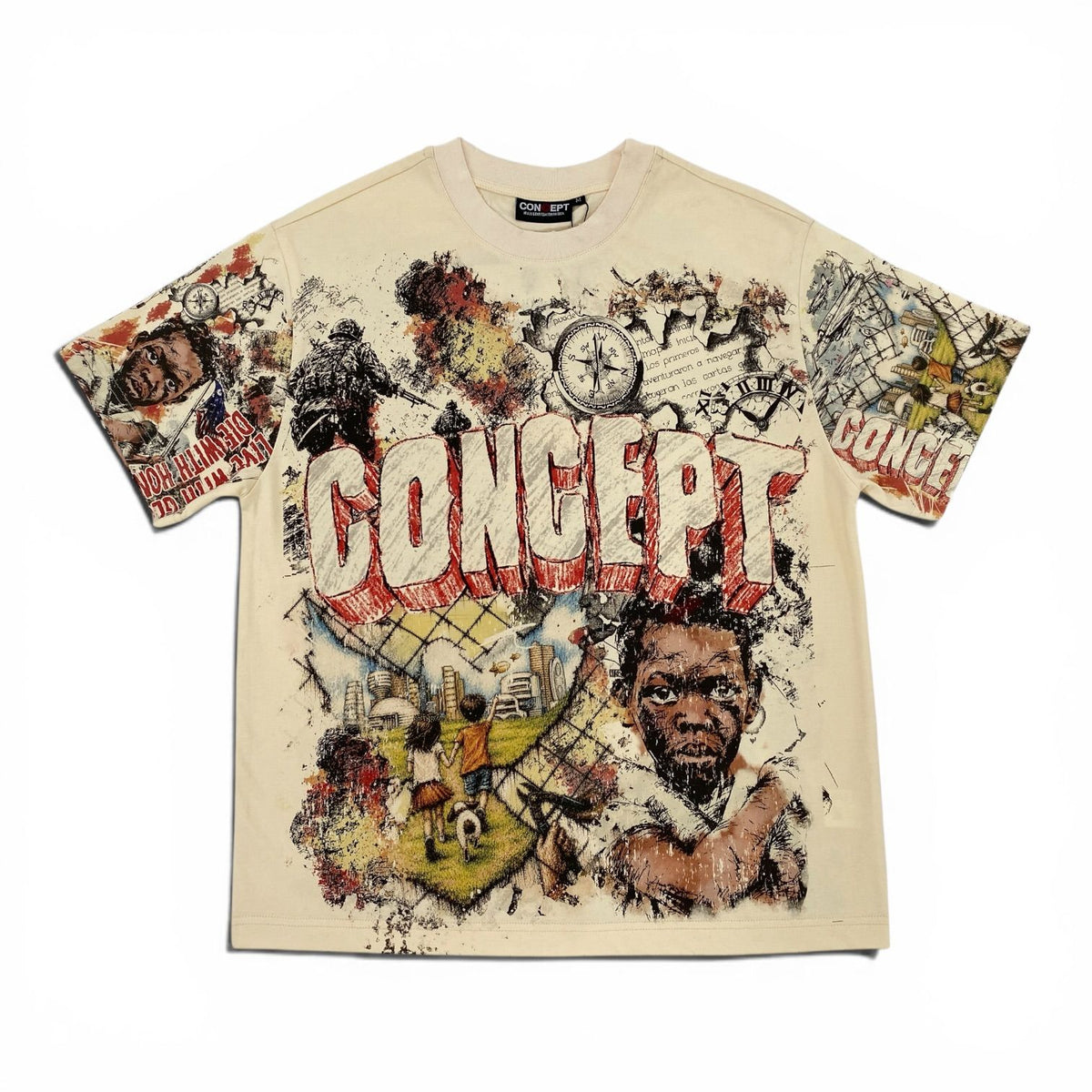 "Honor" Tee - Cream