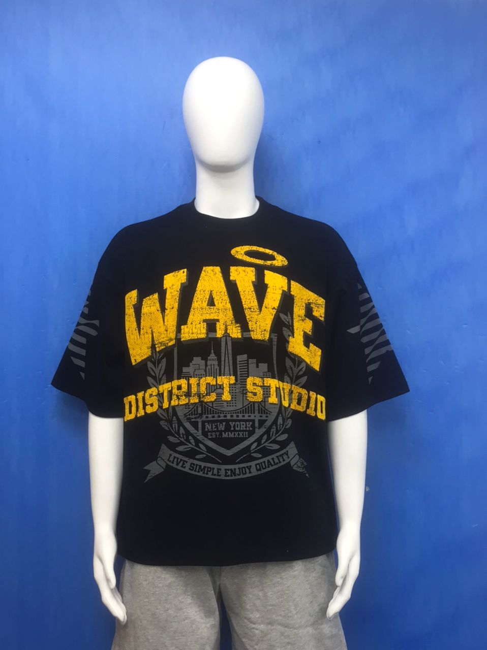 WDS UNIVERSITY (BLACK) OVERSIZED TEE