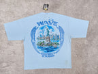 WDS LIBERTY Island (BLUE) OVERSIZED TEE