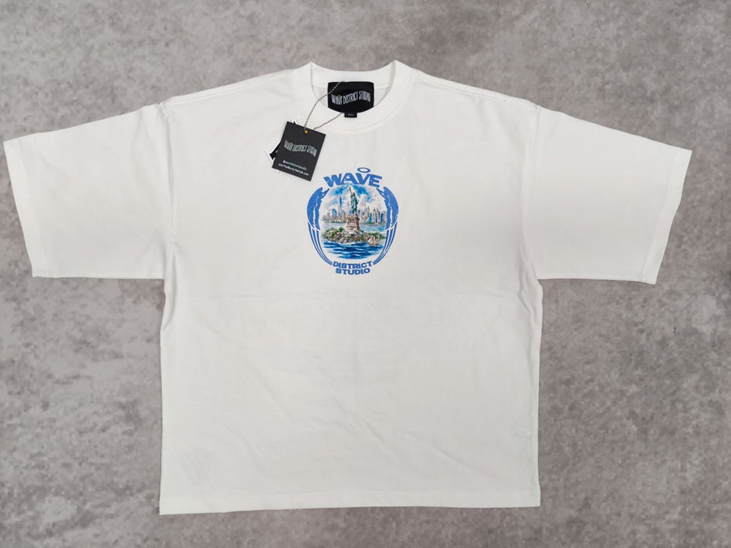 WDS LIBERTY Island (WINTER WHITE) OVERSIZED TEE