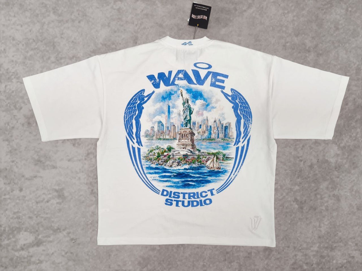 WDS LIBERTY Island (WINTER WHITE) OVERSIZED TEE
