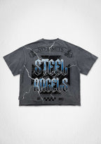 STEEL ANGELS ASH PARISH CROP TEE