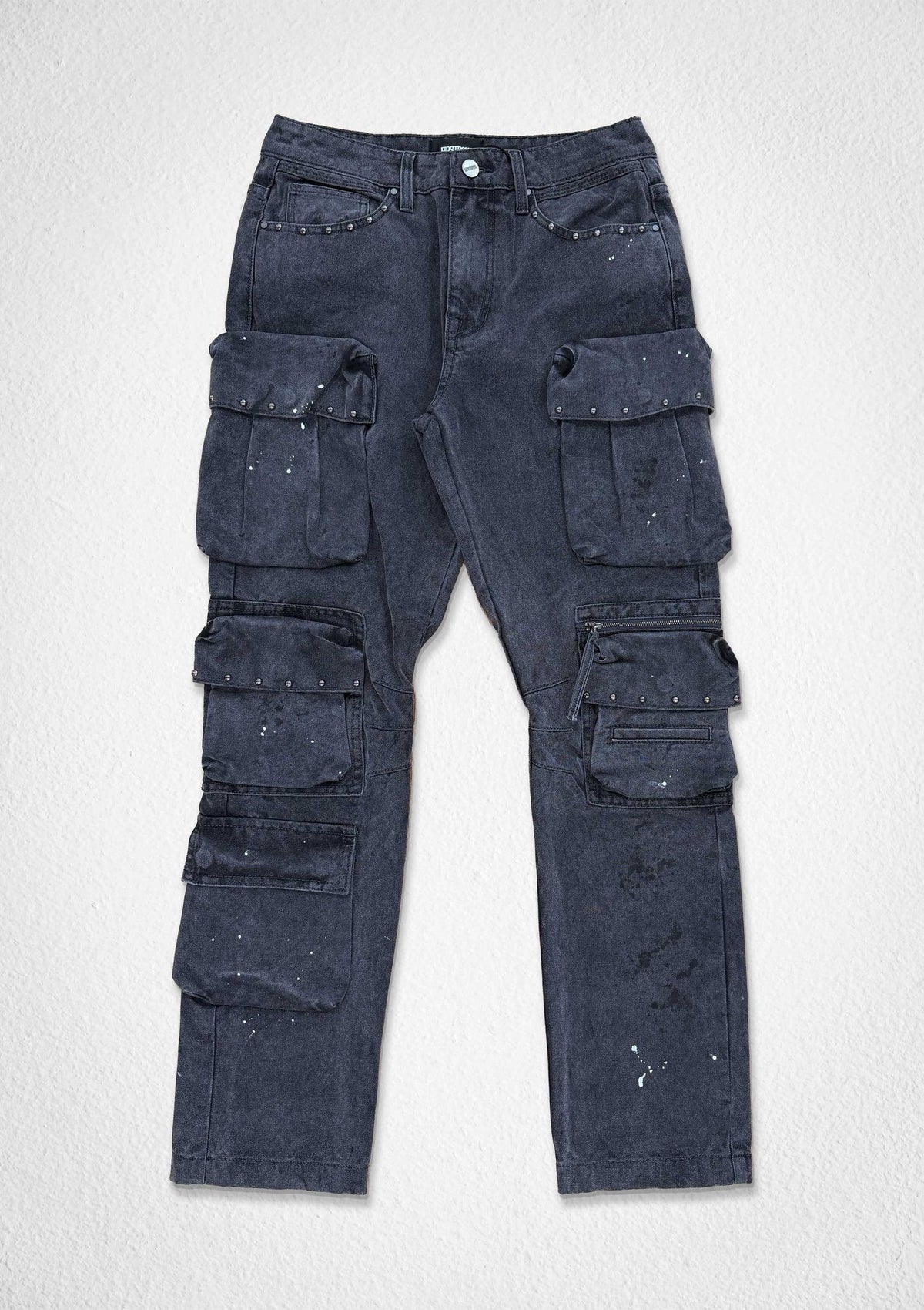 STUDDED HARDWARE CARGO PANTS