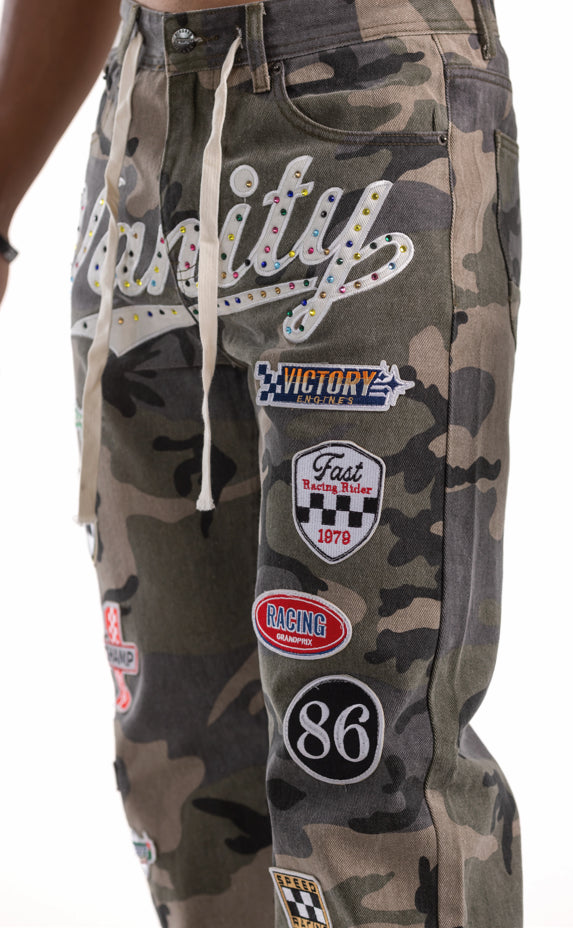 PREMIUM PATCH PATNS -  GREEN CAMO