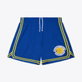 Golden State Warriors Royal Overtime Win Vintage Logo Mesh Shorts