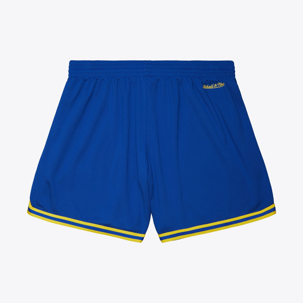 Golden State Warriors Royal Overtime Win Vintage Logo Mesh Shorts