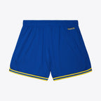 Golden State Warriors Royal Overtime Win Vintage Logo Mesh Shorts