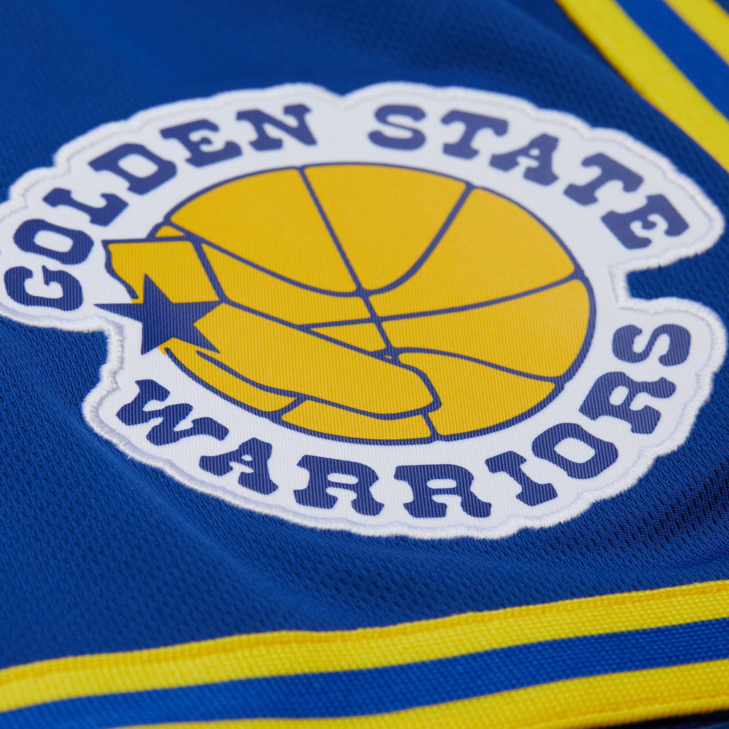 Golden State Warriors Royal Overtime Win Vintage Logo Mesh Shorts