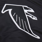 Men's Black Atlanta Falcons Throwback Vintage Heavyweight Satin Full-Zip Jacket