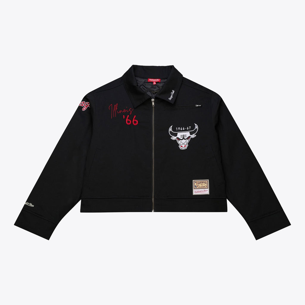 Chicago Bulls Mitchell & Ness Mechanic Jacket - Womens